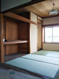 施工前 リフォームした住宅の建具 信州 下條村 丸正木工所