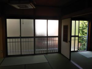 施工前 リフォームした住宅の建具 信州 下條村 丸正木工所