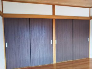 リフォームした住宅の建具 信州 下條村 丸正木工所