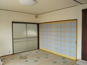 リフォームした住宅の建具 信州 下條村 丸正木工所