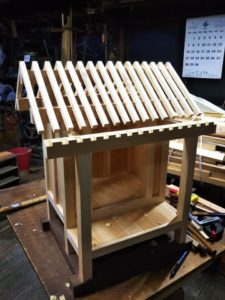 氏神様のお祠を製作しています 信州 下條村 丸正木工所