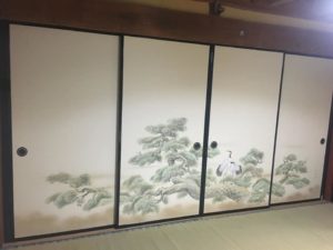 襖の貼り替えをさせて頂きました。 信州 下條村 丸正木工所