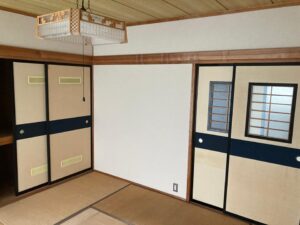 社宅の襖の貼り替えをしました。 信州 下條村 丸正木工所