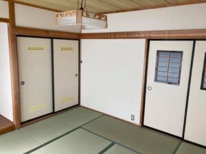 社宅の襖の貼り替えをしました。 信州 下條村 丸正木工所