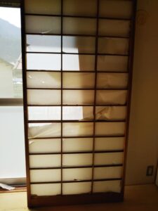 貼り替え前 信州 下條村 丸正木工所