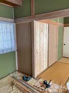 リフォームの現場です 信州 下條村 丸正木工所