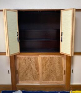 お仏壇の扉を作らせて頂きました 信州 下條村 丸正木工所