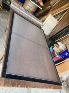 網戸の張替依頼が入り仕事をさせて頂きました 信州 下條村 丸正木工所