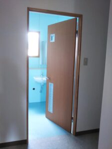 建具を納めに来ました。 信州 下條村 丸正木工所