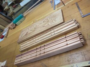 障子を作っています。 信州 下條村 丸正木工所