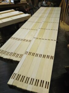 両面組子を作っています。 信州 下條村 丸正木工所