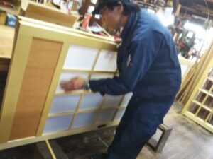 両面組子を作っています。 信州 下條村 丸正木工所