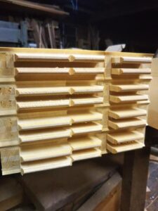 両面組子を作っています。 信州 下條村 丸正木工所