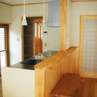 施工事例 台所 信州 下條村 丸正木工所