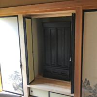 仏間 襖４枚折戸 開 信州 下條村 丸正木工所