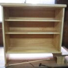 下駄箱を製作しています。 信州 下條村 丸正木工所