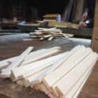 五平餅の串の依頼があり作っています 信州 下條村 丸正木工所