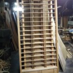 障子を作っています。 信州 下條村 丸正木工所