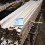 柿を干す棒を作ります。 信州 下條村 丸正木工所