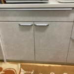 キッチンの開きの扉を引き出しに（ビフォー）信州 下條村 丸正木工所