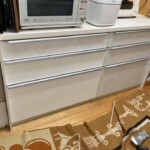 キッチンの開きの扉を引き出しに（アフターです）信州 下條村 丸正木工所