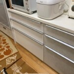 キッチンの開きの扉を引き出しに 信州 下條村 丸正木工所
