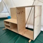 キャンプ場の家具の製作をしています。 信州 下條村 丸正木工所