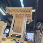 息子が制作していたお祠ですが、完成間際まで出来ました。 息子が制作していたお祠ですが、完成間際まで出来ました。下條村 丸正木工所