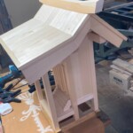息子が制作していたお祠ですが、完成間際まで出来ました。 息子が制作していたお祠ですが、完成間際まで出来ました。下條村 丸正木工所
