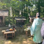 氏神様のお奉りがありました。 下條村 丸正木工所