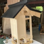 板金さんにお願いしていた、息子が初めて製作したお祠の屋根が出来てきました。 下條村 丸正木工所