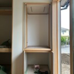 新築の現場です。「フラッシュ戸」の製作をしました。 新築の現場です。「フラッシュ戸」の製作をしました。 下條村 丸正木工所