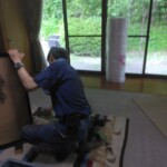 障子の貼替えをさせて頂きました。 下條村 丸正木工所