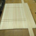 障子の組子(骨)を作っています。 下條村 丸正木工所