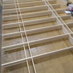 障子の組子(骨)を作っています。 下條村 丸正木工所