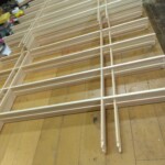 障子の組子(骨)を作っています。 下條村 丸正木工所