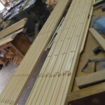障子を製作しています。 下條村 丸正木工所