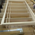 障子の組子(骨)を作っています。 下條村 丸正木工所