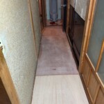 知人のお宅の床を貼り直しています。下條村 丸正木工所