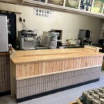 下條村の道の駅 フードコートのカウンターのプチ改装 下條村 丸正木工所