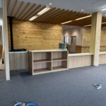 公共施設のカウンターを製作させて頂きました。 下條村 丸正木工所