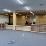 公共施設のカウンターを製作させて頂きました。 下條村 丸正木工所