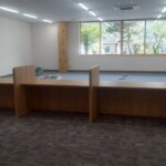 公共施設のカウンターを製作させて頂きました。 下條村 丸正木工所