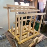氏神様のお祠を製作しています 下條村 丸正木工所