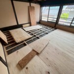 床の貼り替えを行いました。 下條村 丸正木工所